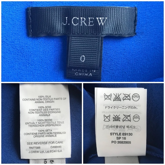 J Crew 100% Silk Blouse Shirt - Picture 8 of 8